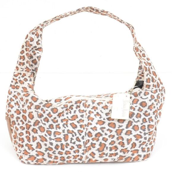 NWT Neiman Marcus HOBO Leopard Print Makeup Bag Cosmetic Purse - Picture 1 of 8